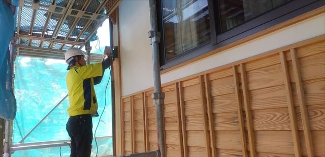 塩尻市木部塗装