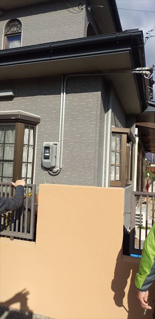 塩尻市コンクリート塀塗装