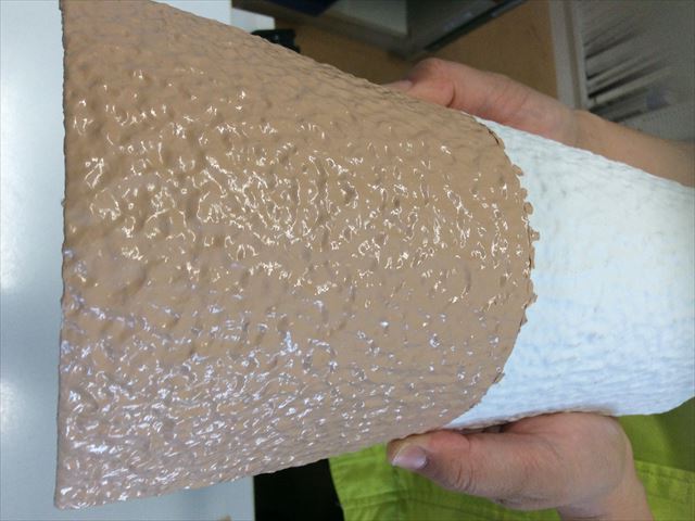 松川村外壁塗装　微弾性フィラー