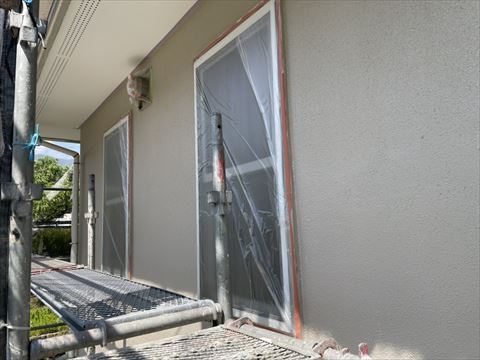 富士見町モルタル外壁塗装