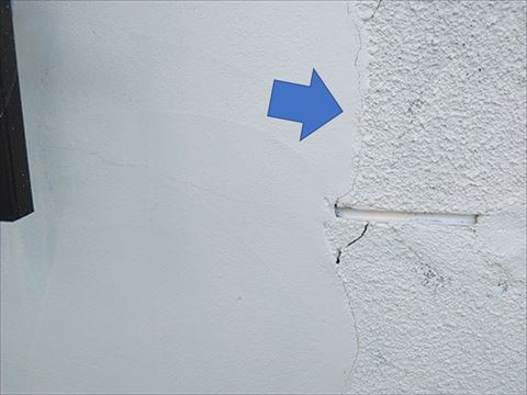 諏訪市モルタル外壁現地調査