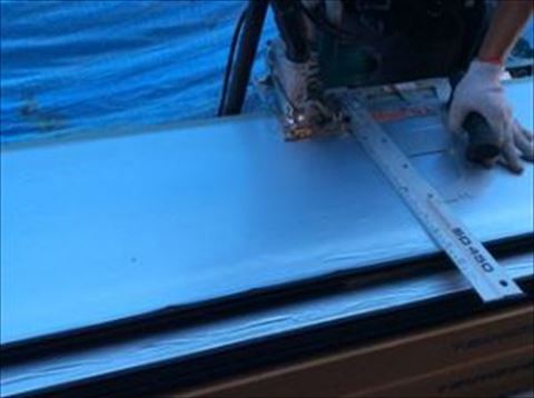 茅野市金属サイディングカバー工法