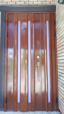 富士見町クリア吹き付け塗装