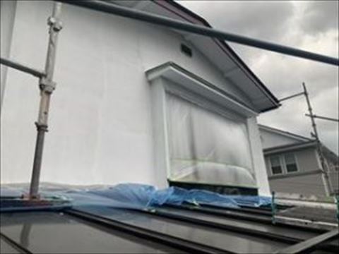 諏訪市モルタル外壁塗装工事