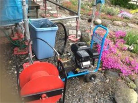 富士見町屋根壁塗装　洗浄