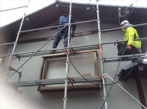 松本外壁塗装　木部塗装