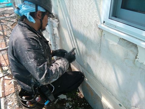 パルコン外壁塗装　洗浄