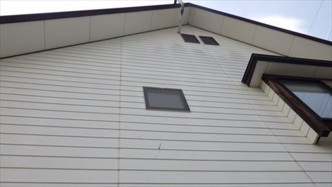 安曇野市窯業系サイディング現地調査