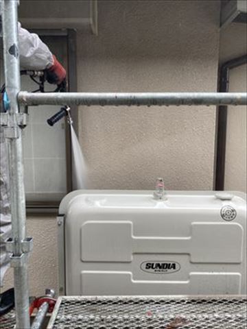 安曇野市モルタル外壁塗装