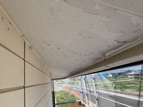 安曇野市軒天塗装