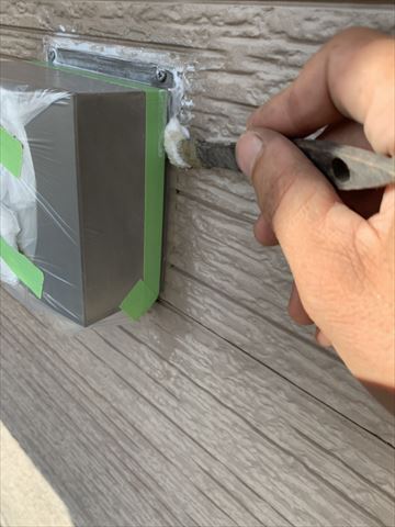 塩尻市窯業系サイディング無機塗装