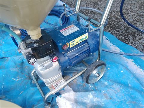 茅野市パルコン住宅吹き付け塗装