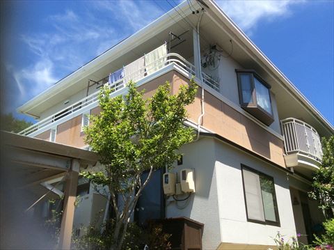 下諏訪外壁塗装金属サイディング部分張り