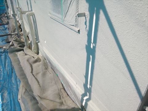 茅野市パルコン住宅吹き付け塗装