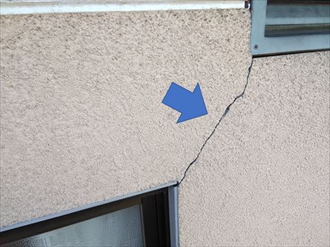 諏訪市モルタル外壁現地調査