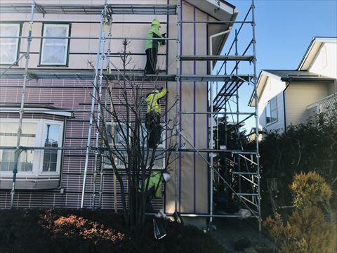 塩尻市金属サイディングカバー工法