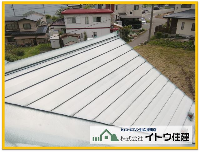 岡谷市外壁現地調査　屋根の現状