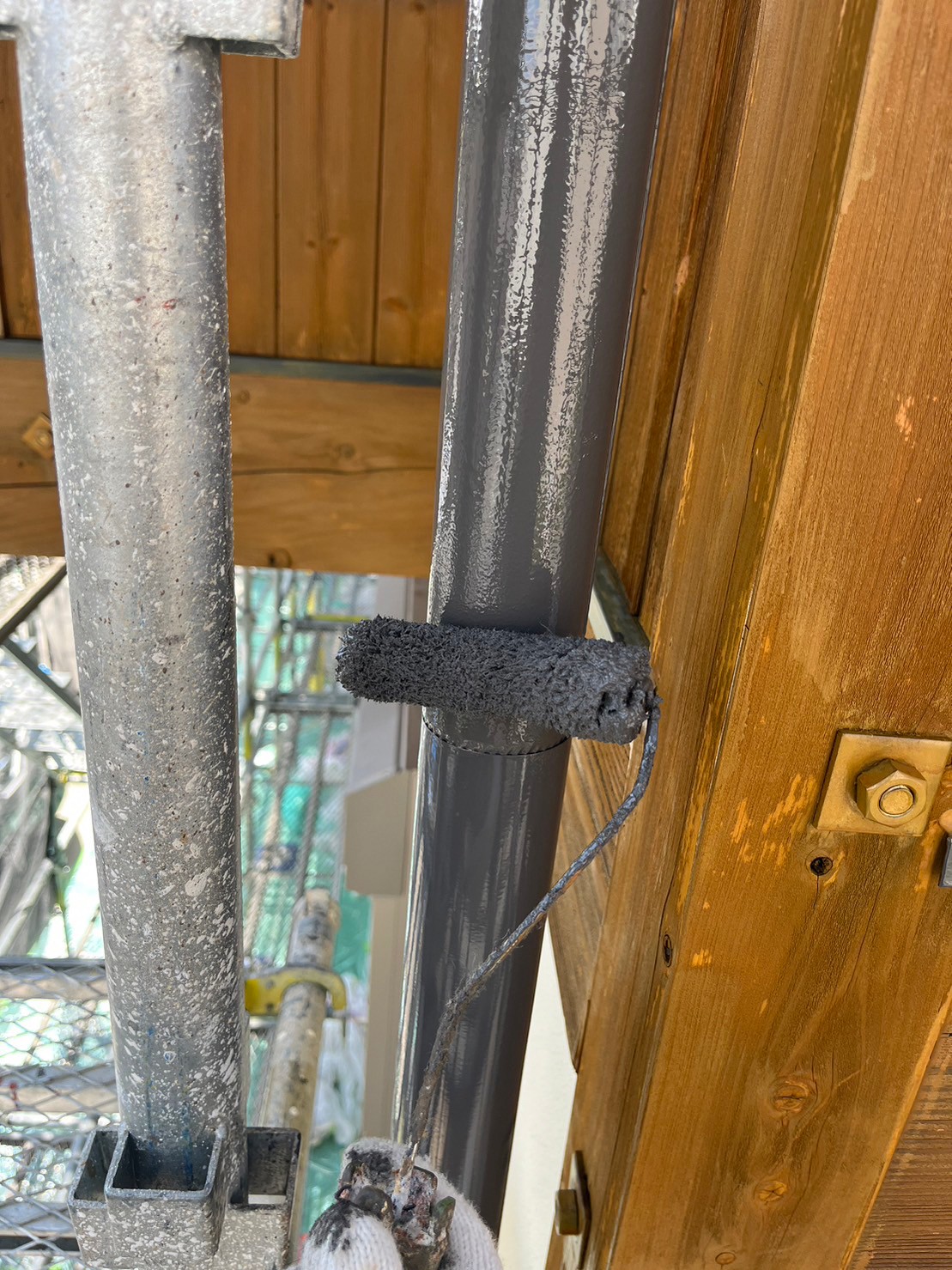 塩尻市雨樋塗装