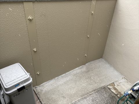 松本市ブロック塀補強塗装