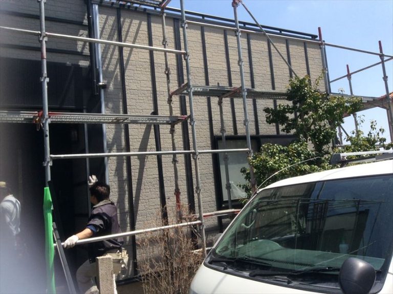 松本市外壁重ね張り施工後
