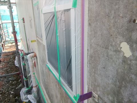 茅野市パルコン住宅吹き付け塗装